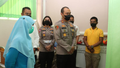 Kapolres Malang Kunjungi Anak Korban Perundungan, Berikan Santunan dan Motivasi untuk Kesembuhan Korban