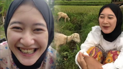 Wow, Kenalin Nih Neng Anggi Si Kembang Desa Asal Banten, Sosoknya yang Cantik Bikin Kaum Adam Klepek-klepek