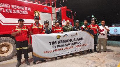 Usai Berlaga di IFRC, Rescue Tambang Emas Tumpang Pitu Dikerahkan ke Cianjur