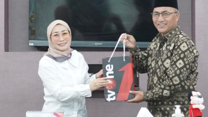 Kunjungi tvOne, Pj Bupati Musi Banyuasin Beberkan Replanting Sawit dan Ilegal Driling