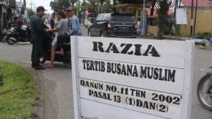 Gunakan Pakaian Ketat dan Celana Pendek, 14 Warga Meulaboh Terjaring Razia 