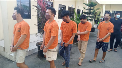 Ini Tampang Lima Anggota Geng Motor Pelaku Pembacokan pada Sebuah SPBU di Medan