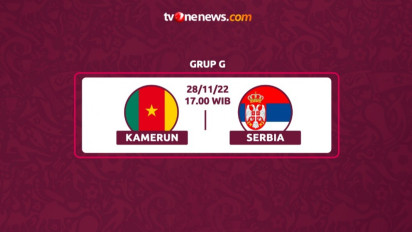 Jadwal Pertandingan Piala Dunia 2022: Kamerun vs Serbia Tayang Jam 5 Sore WIB
