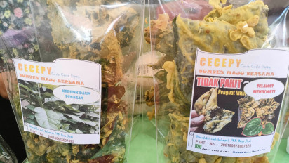 Warga Musi Banyuasin Bikin Keripik ‘Obat’ dari Daun Sirih dan Daun Pegagan