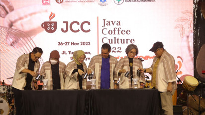 Ribuan Warga Surabaya Pesta Kopi, Java Coffee Culture (JCC) di Jalan Tunjungan Surabaya