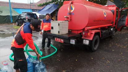 BNPB Penuhi Kebutuhan Air Bersih Bagi Warga Terdampak Gempa M 5.6 Cianjur