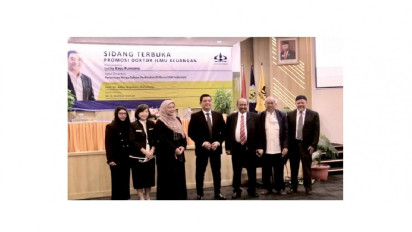Lucky Bayu Purnomo Raih Gelar Doktor Ilmu Ekonomi & Ilmu Keuangan dengan Predikat Sangat Memuaskan