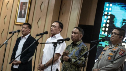 PSSI, LIB dan Polri Gelar Rakor Pengamanan Liga 1 di Mabes Polri