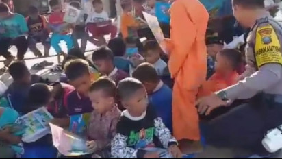 Polres Langkat Giatkan Perpustakaan Keliling