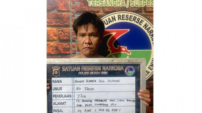 Takut Mati Ditembak Gusti Randa Pengedar Sabu Terjun ke Sungai Mendadak Menyerah