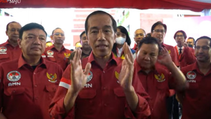 Jokowi: Saya Cek Pak Prabowo Punya Kerutan dan Sebagian Rambutnya Putih