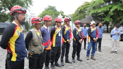 TRC BPBD Sleman Berangkat ke Cianjur Bawa Bantuan Tenda Pengungsi