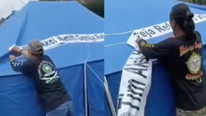 Polda Jabar Periksa 7 Orang Terkait Pencabutan Stiker Gereja di Tenda Pengungsi Cianjur