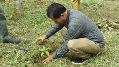 Cegah Konflik Orang Utan Tapanuli, YEL dan BBKSDA Sumut Tanam Ribuan Pohon