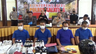 Curi 200 Pasang Sepatu, Karyawan Pabrik Ditangkap Polres Salatiga