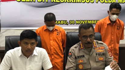 Tengah Asik Menambang, Ditreskrimsus Polda Maluku Ciduk Dua Pelaku Penambang Ilegal di Gunung Botak Pualu Buru