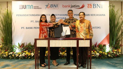 Support Ekonomi Digital di Jawa Timur, BNI dan Bank Jatim Bersinergi