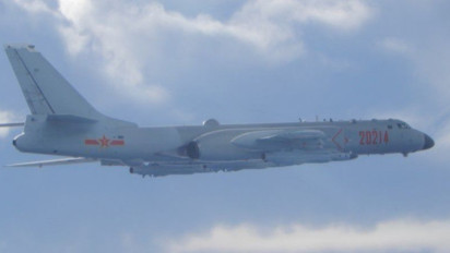 4 Pesawat Pengebom China dan Rusia Terbang Bersama di Atas Selat Tsushima Jepang