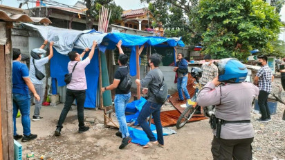 Gerebek Peredaran Narkoba di Kampung Bahari, Polisi Dapat Perlawanan Berupa Pelemparan Petasan oleh Warga