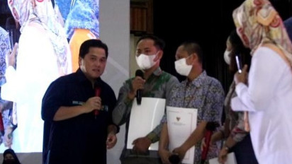 Pelaku UMKM di Lampung Naik Kelas, Erick Thohir Bagikan Nomor Induk Berusaha
