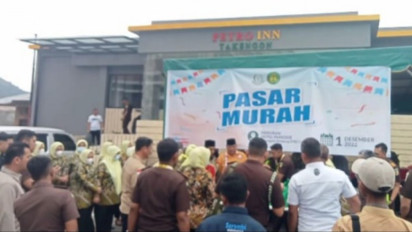 Tekan Inflasi, Kejati Aceh Gelar Pasar Murah untuk Warga dan Wartawan Aceh Tengah