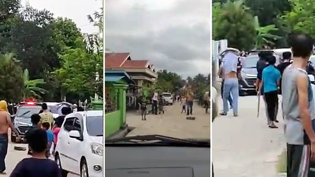 Polisi di Pesawaran Lampung Dihadang dan Dilempari Warga Saat Tangkap 2 Bandar Narkoba
            - galeri foto