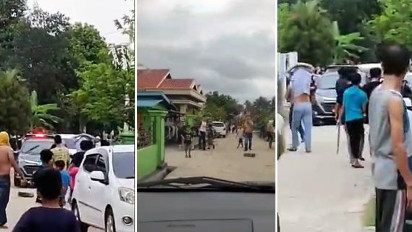 Polisi di Pesawaran Lampung Dihadang dan Dilempari Warga Saat Tangkap 2 Bandar Narkoba