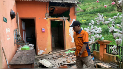Pergerakan Tanah Rusak Rumah Warga dan Sekolah di Kota Batu