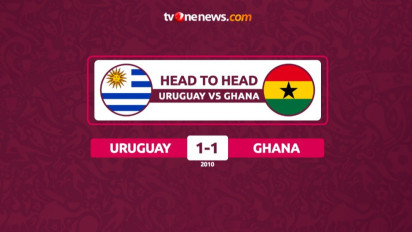 Head to Head Ghana vs Uruguay, Bukan Cuma Luis Suarez dan Dendam Piala Dunia 2010