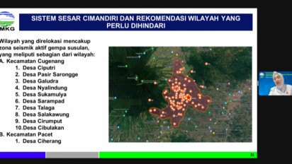 BMKG Sebut 11 Desa di Cianjur Masuk Zona Seismik Aktif