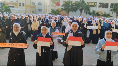 Kementerian Pendidikan Palestina Imbau Sekolah-Sekolah Putar Lagu Indonesia Raya dan Kibarkan Bendera Merah Putih