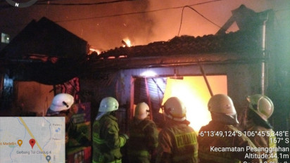Baru Saja Terjadi Kebakaran Rumah di Pesanggrahan Jakarta Selatan, 7 Damkar Diterjunkan