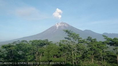 Aktivitas Gunung Semeru Masih Didominasi Letusan dan Guguran