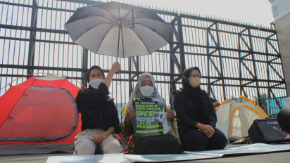Camping di Depan Gedung DPR RI, Koalisi Masyarakat Sipil: Aksi Perlawanan yang Panjang