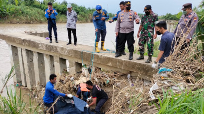 Sesosok Mayat Laki-laki Ditemukan di Sungai Pemali Brebes