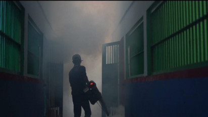Antisipasi Penyebaran DBD, Lapas kelas l Surabaya di Porong, Fogging Kamar Hunian Warga Binaan