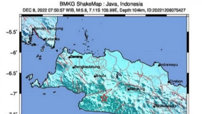 Gempa Sukabumi Magnitudo 5,8 Terjadi Akibat Patahan Batuan dalam Lempeng Indo-Australia