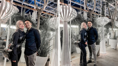 5 Potret Kemesraan Nathalie Holscher dengan Fariz Utama, Ternyata Sudah Akrab Juga dengan Anak Sule!