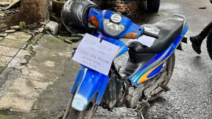 Diduga Ini Motor Pelaku Bom di Polsek Astana Anyar, Ada Tulisan Begini!