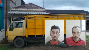 Dua Kali Curi Gabah, 3 Pelaku Diamankan Polres Lampung Timur