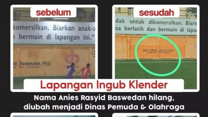 Nama Anies Dicoret di Lapangan Ingub Klender, PDIP Bantah Heru Budi Sengaja Melakukan Itu