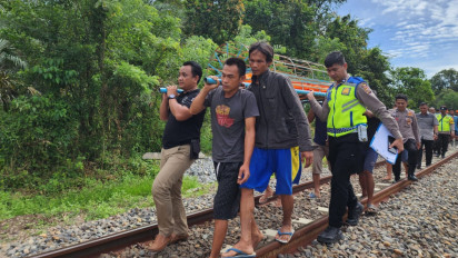 Pulang dari Kebun, Seorang Petani Tewas Dihantam Kereta Api