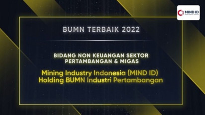 Hendi Prio Santoso Bawa MIND ID Raih Penghargaan BUMN Holding Terbaik Sektor Pertambangan dan Migas