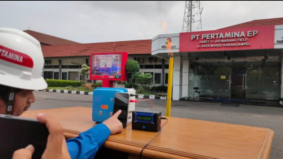 Si Asep, Alat Canggih untuk Pemantik Api Ke Flare Stack Secara Otomatis dengan Android Buatan Pertamina EP