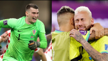 Kroasia Bikin Kejutan, Neymar Sampai Mewek Usai Brasil Tumbang, Kiper Kroasia Tampil Heroik!