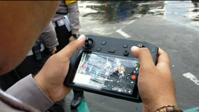 Polda Jawa Tengah Operasikan Drone Jelang Resepsi Pernikahan Putra Presiden Joko Widodo Kaesang-Erina