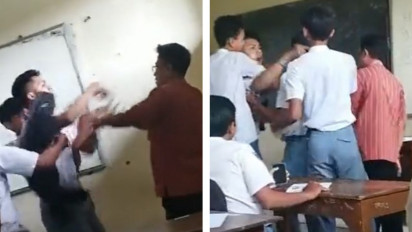 Viral Video Seorang Murid SMA yang Emosi dan Mengamuk Kepada Gurunya di Ruang Kelas saat KBM