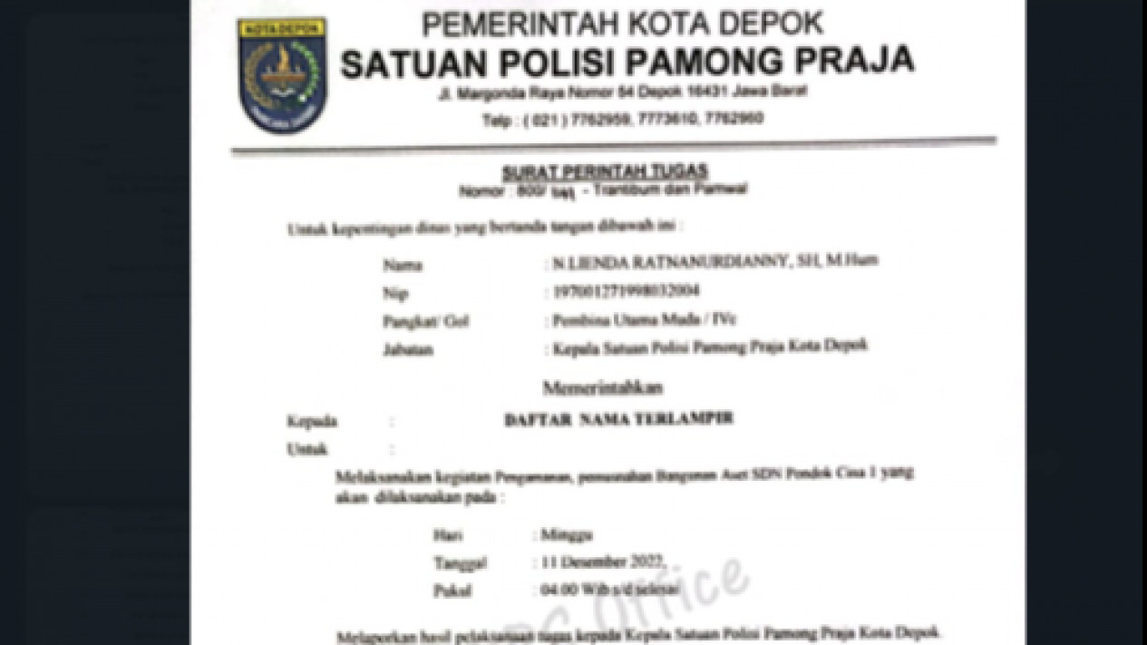 Ratusan Petugas Berencana Turun Tangan Penggusuran Sekolah SDN Pondok Cina I, Orang Tua Murid Siap Hadapi Relokasi
            - galeri foto