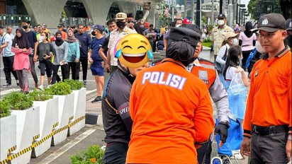 Pesepeda Terobos Jalur TransJakarta hingga Tabrak Petugas Dishub DKI Jakarta Berakhir Damai