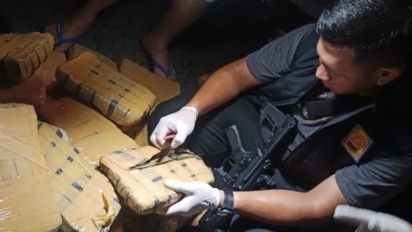 Hendak Diedarkan di Jakarta, Satres Narkoba Polrestabes Medan Amankan 1 Ton Ganja Kering dan Tangkap Satu Orang Kurir